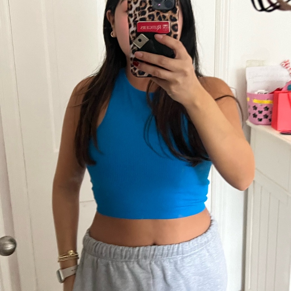 Garage blue tank top